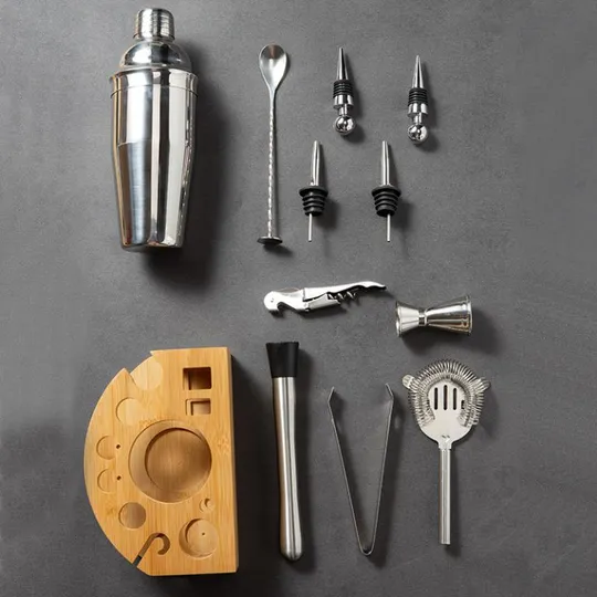 Купити Набор барных инструментов 7896 550 мл 12 предметов