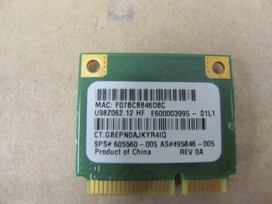 Купити 654-7 WI-FI модуль 605560-005 AR5B95 для HP G72 G72-130EG G72-120EG, G72-150EF оригінал