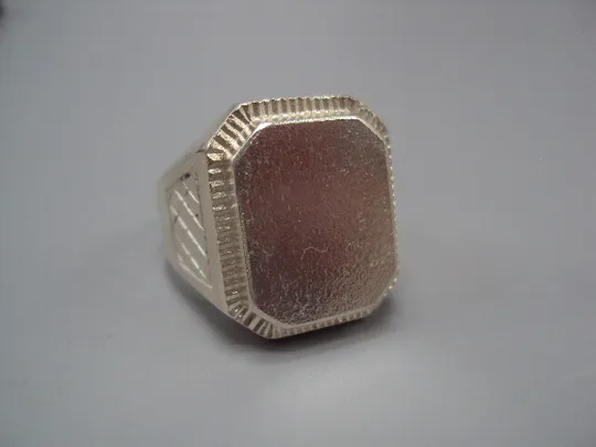 Кольцо перстень прямоугольник печатка серебро Украина вес 11,29 г 21-21,5 размер 21х18,5х15мм №15437 Продаж
