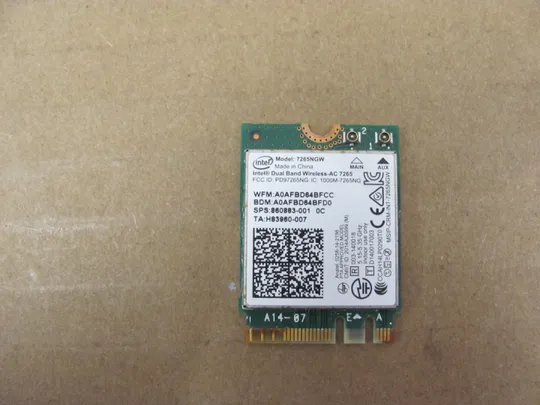 38-24 WI-FI модуль 7265NGW 860883-001 для HP ProBook  440 G4 440 G3 430 G4 430 G3 450 455 470 G3 envy 17 оригінал Ціна