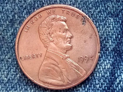 фото, США, 1 цент ( 1994 г.)