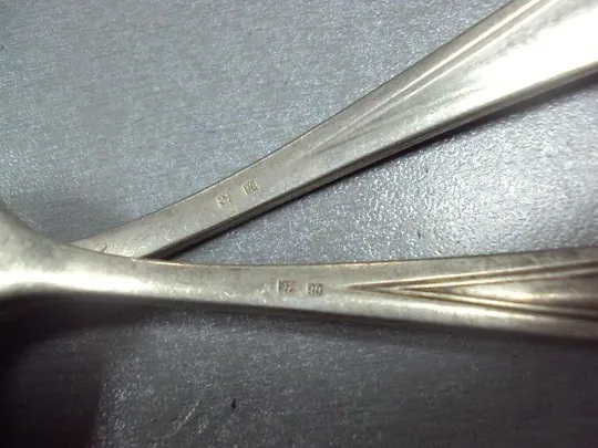 Ложка и вилка клеймо WMF 90 посеребрение лот 2 шт №10167 Інтернет-аукціон