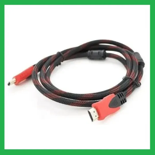 Кабель штекер HDMI-штекер HDMI  3.0м  з двома фільтрами  в тканинному оплетенні Ціна