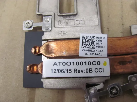 699-42 термотрубка охолодження AT0O10010C0 06H3XT для  DELL XPS14 XPS 14 L421X оригінал Продаж