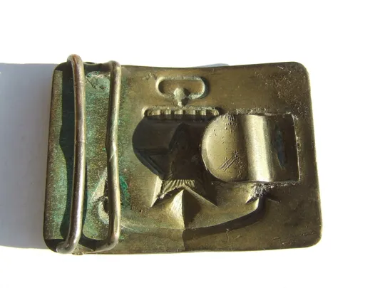 Пряжка- застібка морська латунь роз. 8 х 5 см. кінець 1970 рр. ссср Інтернет-аукціон