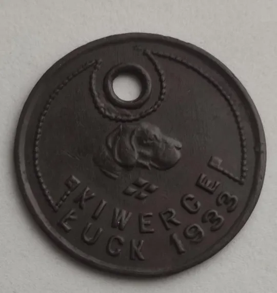 Купити 1933 Редкий антикварный жетон для собаки Киверцы Луцк nt846