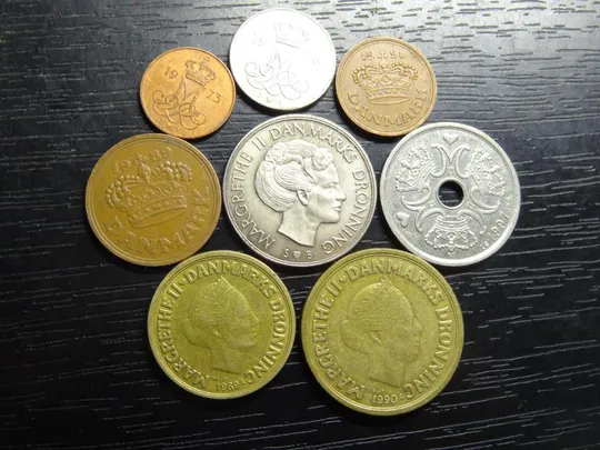 Комплект монет Данії (Королева Маргрете II) Ціна