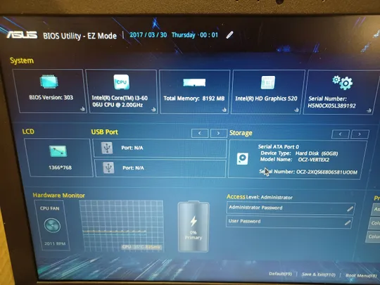 0383,,, ASUS F541U core I3-6006U 8GB  НІМЕЧЧИНА З аукціону