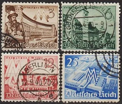 фото, 1940 - Рейх - Ярмарок в Лейпцигу Mi.739-42 _3,20 €