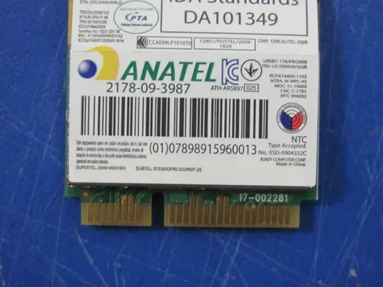 номер0132-16 Wi-Fi модуль 62205ANHMW 695915-001 ANATEL 2178-09-3987 для FUJITSU LIFEBOOK H910 H920 E752 E751 E781 E782 оригінал Недорого