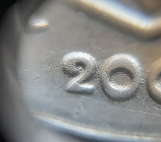 (7057) 50 копійок 2006 зминання елементів зображення на аверсі (50 копеек 2006 брак здвоєння, сминание) Інтернет-аукціон