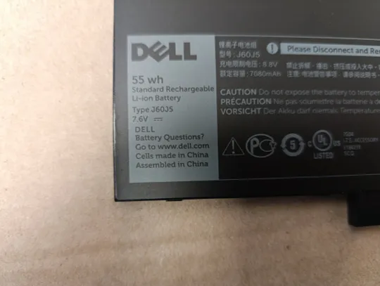 акб оригінал Акумуляторна батарея живлення Оригінальна батарея battery DELL J60J5 7.6V 55WH 0R97YT 0MC34Y для Dell Latitude E7270 E7470 Продаж