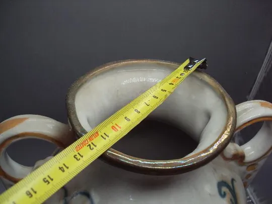 Ваза большая фарфор полонное портрет женщины высота 43,5 см, диаметр 12 см №13705 Недорого