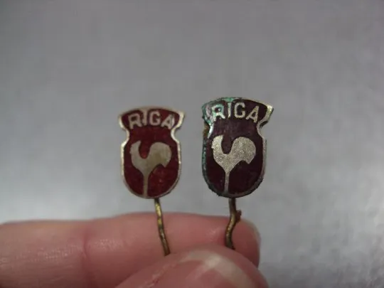 знак герб рига петух лот 2 шт №3833 Продаж