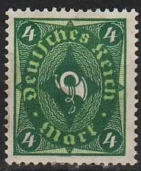 фото, 1921 - Німеччина - Поштовий горн 4 Mi.193 _Wz.2 *