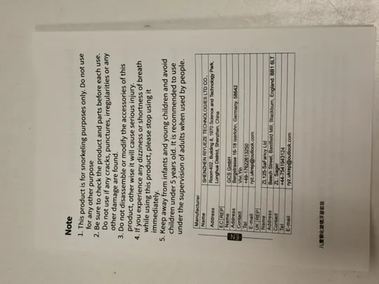 Набір для плавання (4) З аукціону