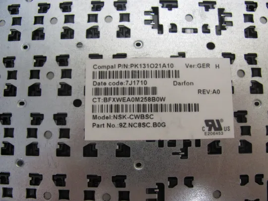 номер0952-10 клавіатура PK131O21A10 9Z.NC8SC.B0G  для  HP 250 G3 G5  оригінал Інтернет-аукціон