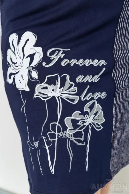 Платье в полоску, цвет темно-синий, 231R6534 Де купити