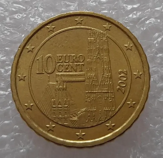 (2306) 10 євроцентів 2002 Австрія (10 евроцентов 2002 Австрия) Ціна