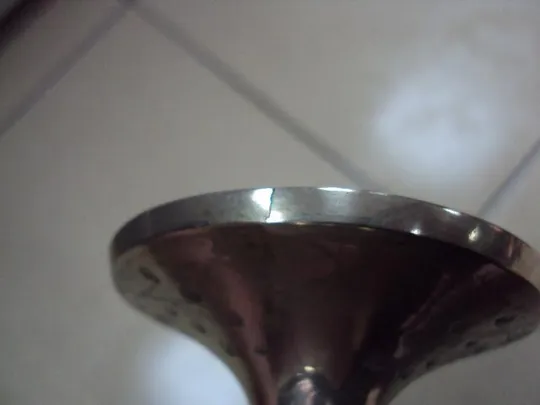 Бокалы Индия узор цветок и листья латунь посеребрение лот 2 шт высота 15,2 см, диаметр 7,5 см №11427 Характеристики