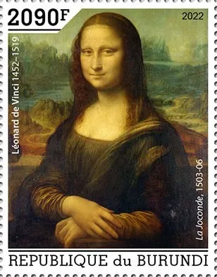 Бурунди-Леонардо да Винчи-.2022.Чистый полный красивый комплект  2 М/Листа + серия 1 марка.MNH. З аукціону