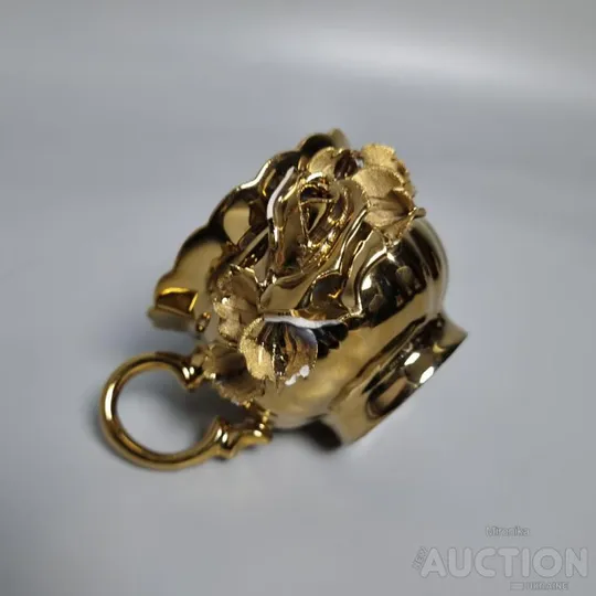 Золотиста міні-Ваза та Чашка Інтернет-аукціон