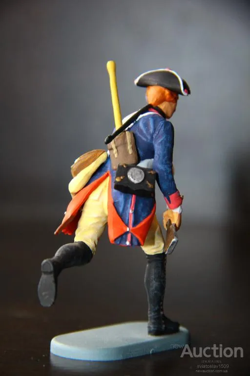 американец пруссак СТРЕЛОК-мушкетер PREISER ELASTOLIN 70мм ФРГ №541136 Недорого