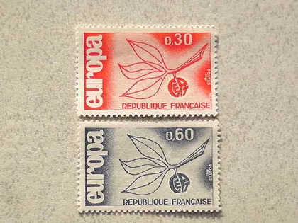 фото, Серія поштових марок Франція " Європа СЕРТ " 1965 рік **
