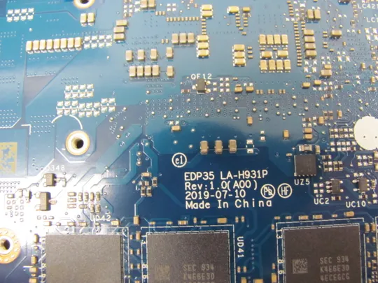 840-26 материнська плата SRGKY  i5-10210U 0XVGGW EDP35 LA-H931P  для Dell XPS 13 XPS13  7390 оригінал На торгах