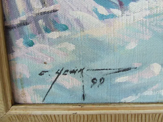 Закарпатская школа  Усик С. .  раз.  90х65 см.     также много другого. Характеристики