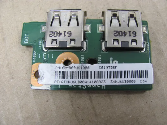 номер0105-24 плата USB 60-N69US1000  для ASUS N75S N75SF N75SL X7DSF X7DSL N75  оригінал Продаж