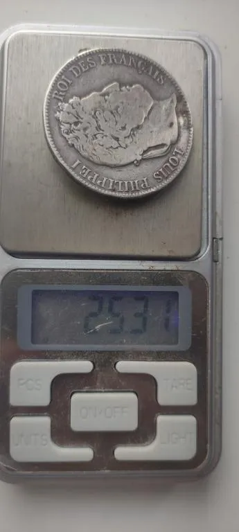 1843 год брошь монета роялиста сторонника Луи Филиппа,серебро, ручная ювелирная работа, kl957 Продаж