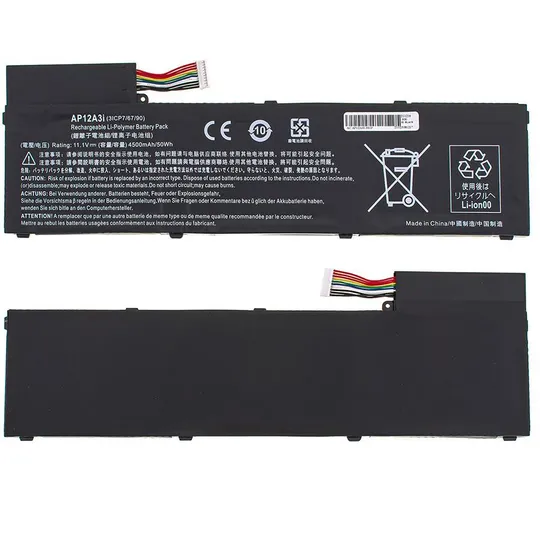 Батарея для ноутбука ACER AP12A3i (Aspire: M3-481, M3-581, M5-481, M5-581 ) 11.1V 4500mAh Black Ціна