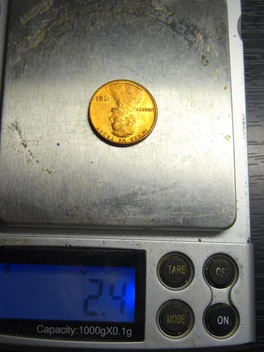 1 цент 1982 США цинк, велика дата З аукціону