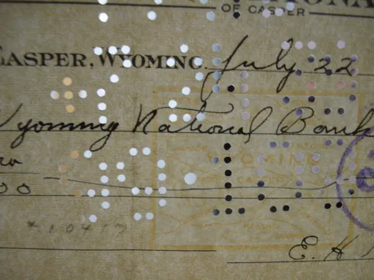 США чек 1939 на 10,00$ З аукціону