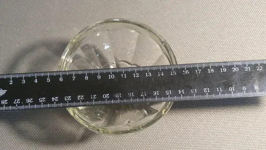 Ваза цукерниця креманка на ніжці міні прозоре радянське скло Вживане Де купити