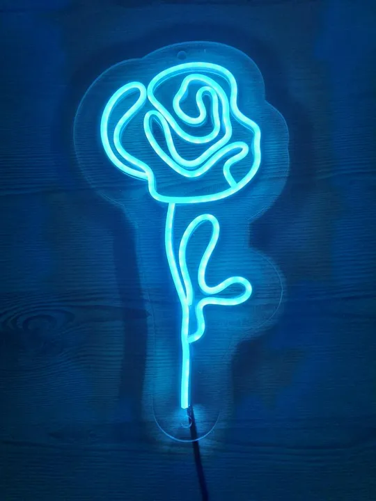 Неоновий світильник Троянда 200х380 acr-n000047 З аукціону