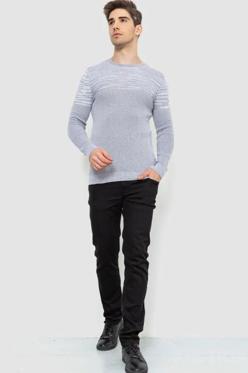 Купити Свитер мужской, цвет серый, 214R3238