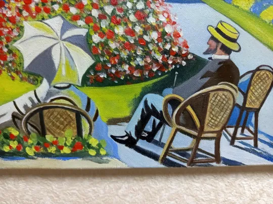 Картина Терраса в Сент-Адрессе копия Клода Моне 50*40 см. Холст масло ручная работа. Де купити