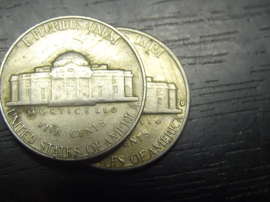 5 центів 1961 США (два різновиди) З аукціону