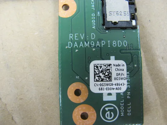 743-16 плата USB AUDIO DAAM9API8D0 0G5WGR для Dell Inspiron 15 15-7000  7557 7559 оригінал Продаж