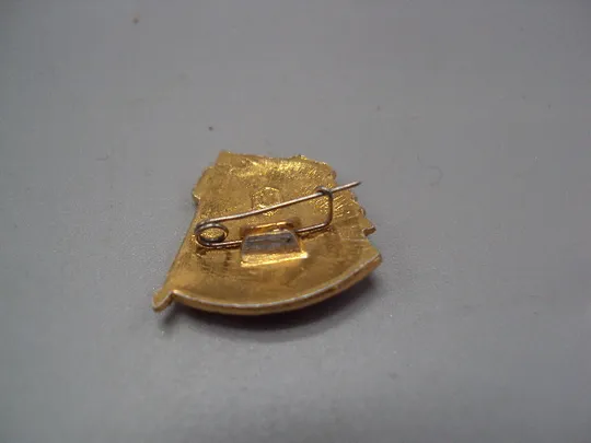 Знак ВЛКСМ Ленинский зачет комсомол ленин на флаге портрет профиль флаг лавровый лист ссср №17411 Продаж