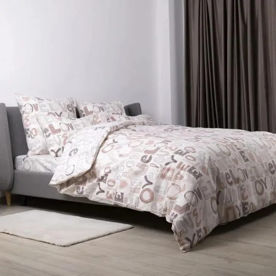 Постельное белье евро ТЕП Happy Sleep Заметки любви 2-03796-28946 200х215 см З аукціону