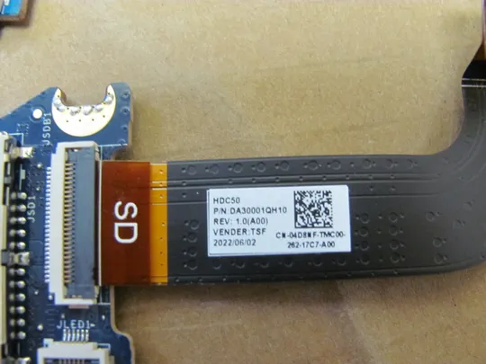 Купити номер0977-18 плата SD Card Reader DA30001QH10 04D8NF HDC50 LF-L888P HDC70 LS-L883P  для DELL Precision 7670 7680 7780 M7680 M7780 оригінал