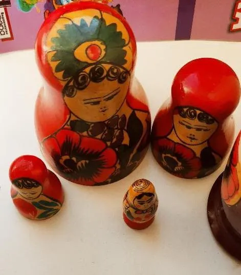 Старинные матрешки Матрешка набор из 4-х кукол, наверное, 1960-70-х гг. рk657 Продаж