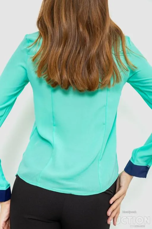 Блуза нарядная, цвет мятный, 186R101 Продаж