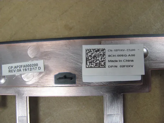 862-11 кріплення корпусу AP2FA000200 02F0XV  для Dell Latitude 5500 5510 5511 Precision 3540 3541 3551 оригінал З аукціону