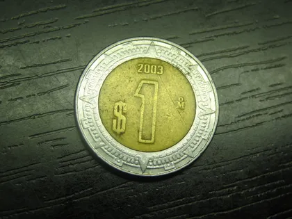 фото, 1 песо Мексика 2003