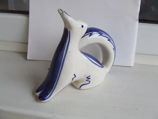 Гжель Білочка Бесарабова раз.16 х 13 см. 1960 р. ссср. Де купити