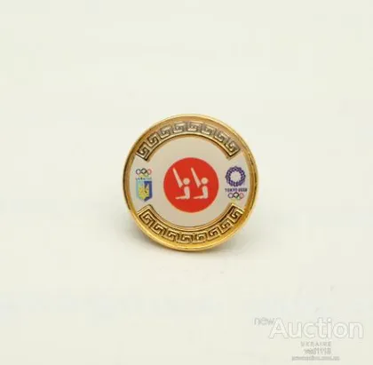 фото, Официальный значок НОК Украины - Синхронное плаванье. Олимпийские игры 2020